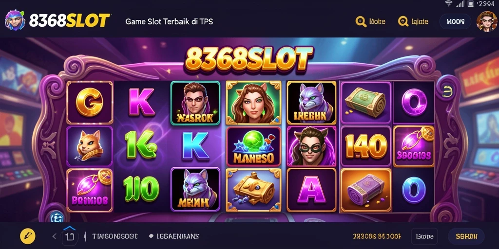 Tampilan permainan slot di 8368SLOT yang menarik.