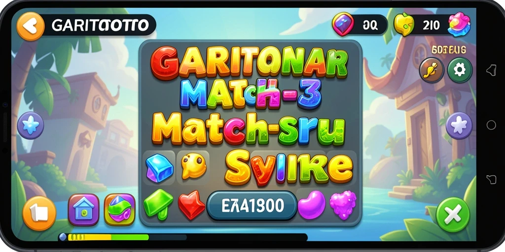 Screenshot gameplay GARITOTO menampilkan aksi mencocokkan warna yang seru.