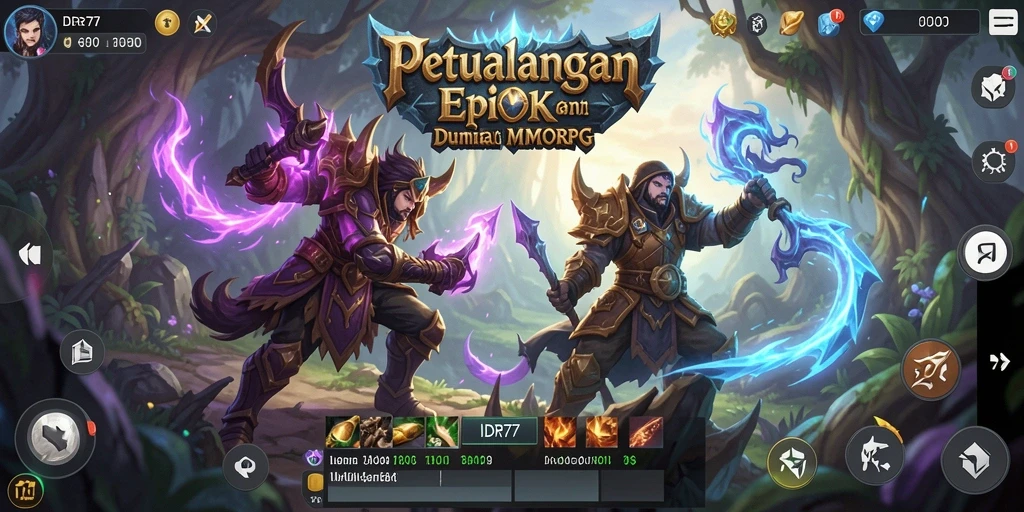 Gameplay seru IDR77 di dunia MMORPG yang luas.