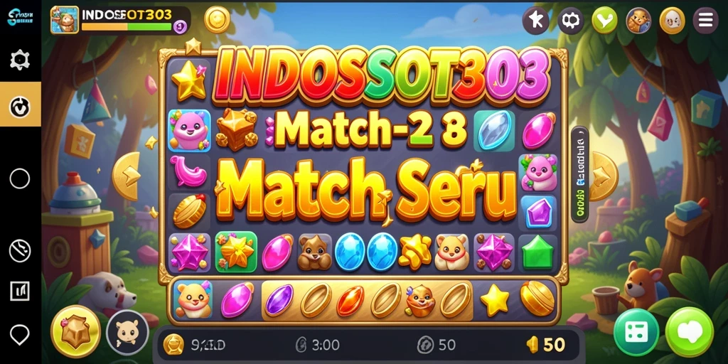 Menampilkan aksi seru gameplay dalam INDOSLOT303 yang penuh warna.