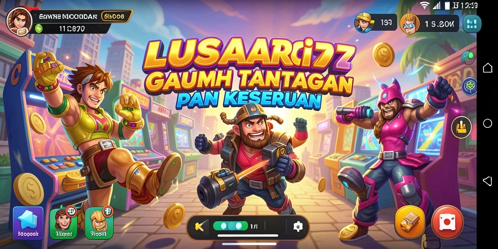 Tampilan gameplay LUSA777 yang seru dan menantang.