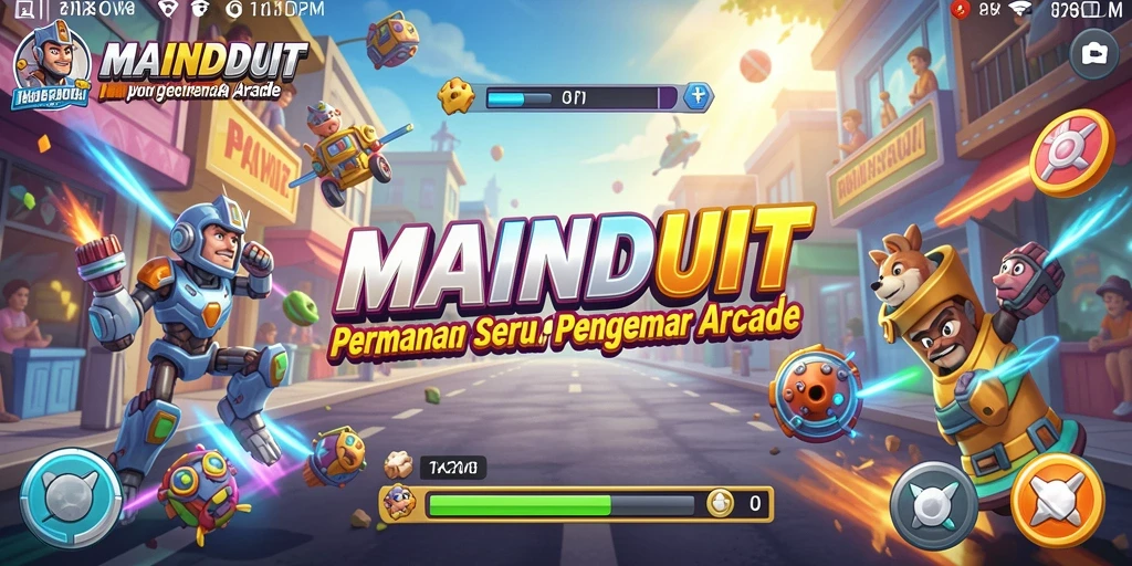 Tampilan gameplay MAINDUIT yang menegangkan dan penuh aksi.
