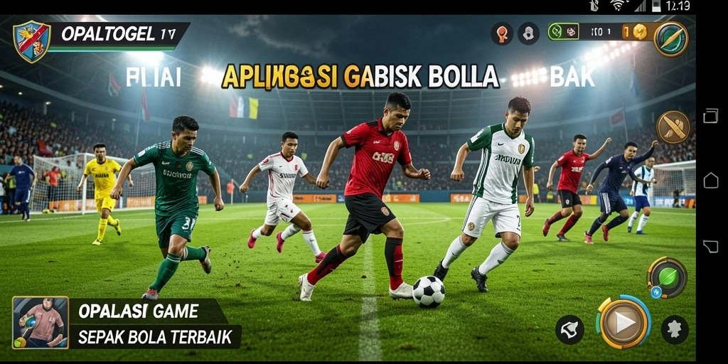 Tangkapan layar OPALTOGEL menampilkan aksi seru pertandingan sepak bola.
