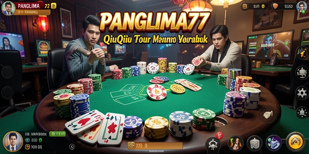 Tampilan menarik dari gameplay QiuQiu di PANGLIMA77.