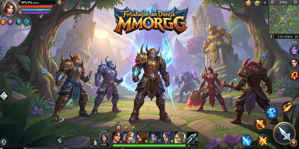 Gameplay menarik RPVIP6 dalam dunia MMORPG yang luas.