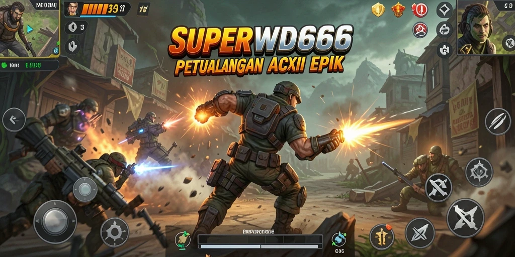 Tampilan gameplay <strong>SUPERWD666</strong> yang menegangkan dan penuh aksi.