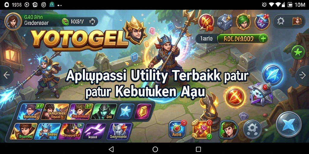 Tampilan intuitif aplikasi YOTOGEL yang mendukung penggunaan sehari-hari.